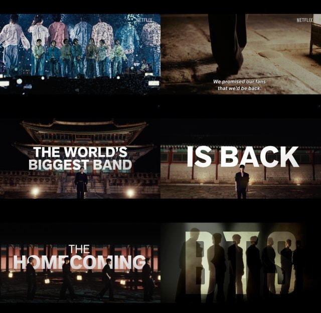 『BTS THE COMEBACK LIVE|ARIRANG』トレイラーより(C)Netflix