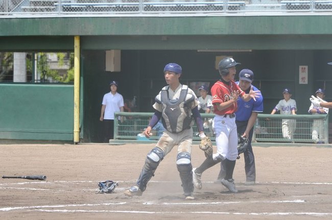 斐川東―松江一＝２０２３年７月２４日、浜田市野球場