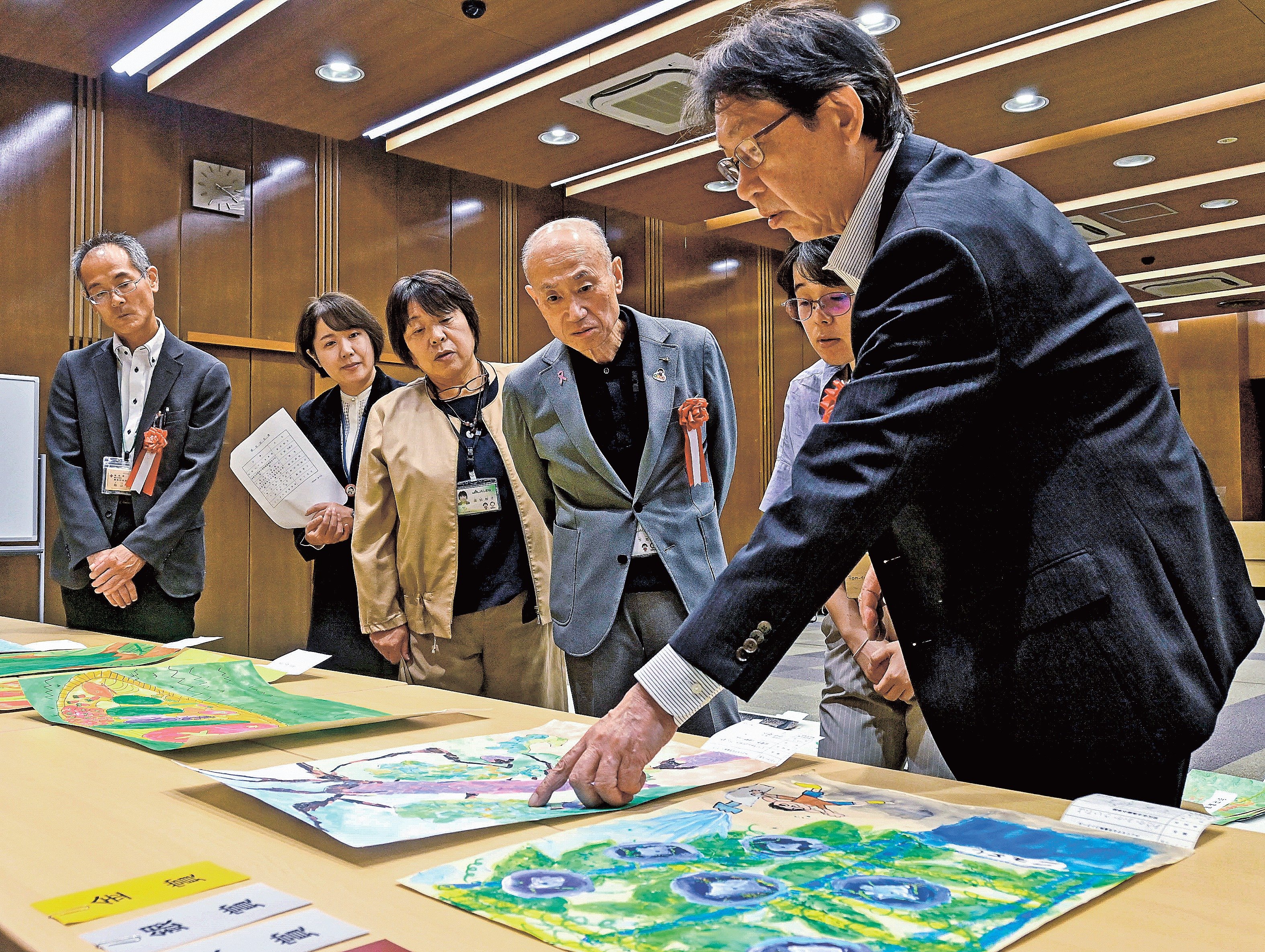 高山さん（松江・内中原小）知事賞 みどりを守る児童画コンクール