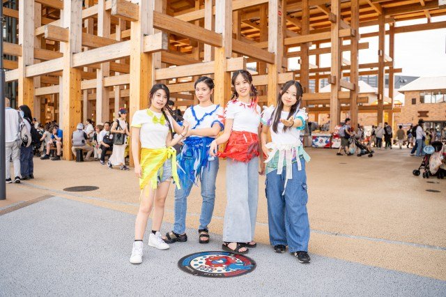 ノートルダム女学院高等学校の生徒　万博でラップ披露