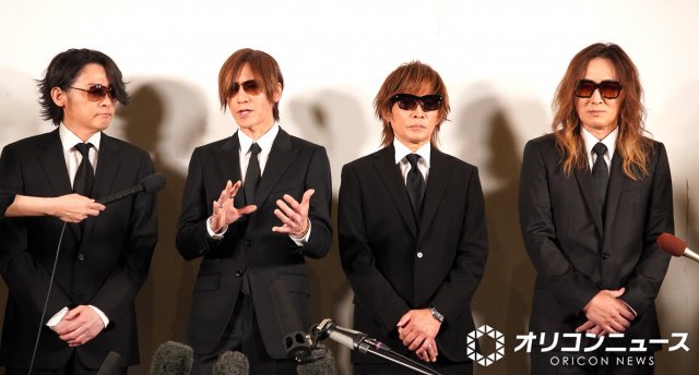 『真矢さん お別れ会』囲み取材に応じたLUNA SEA （左から）RYUICHI 、SUGIZO、INORAN 、J（C）ORICON NewS inc.