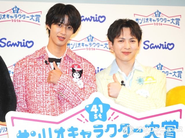 互いをサンリオキャラクターに例えた(左から)曽野舜太、吉田仁人 (C)ORICON NewS inc.