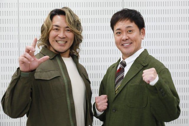 （左から）棚橋弘至、有田哲平（C）テレビ朝日