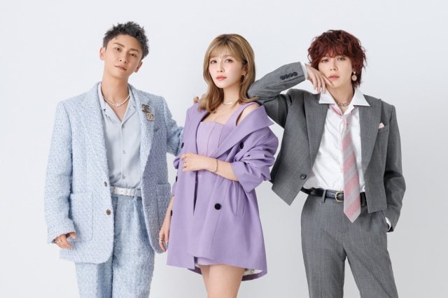 『AAA 20th Anniversary - Always, All Around -』を開催する(左から)與真司郎、宇野実彩子、末吉秀太