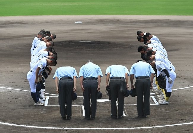 （１）平田－飯南＝２０２３年７月１６日、松江市営野球場