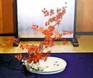 小原雲心の作品を再現した「秋の散り紅葉」
