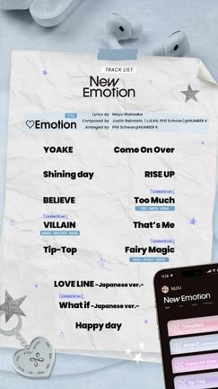 NiziU、3rdアルバム『New Emotion』の全収録曲を発表　リスニングパーティーも開催決定