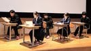 
          
松江南演劇部「ヘルン先生」の一場面＝松江市八雲台１丁目、松江南高校
        