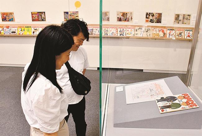 【比較】「ポパイ」表紙のレイアウトを指定した原稿。完成した表紙と見比べて楽しむ