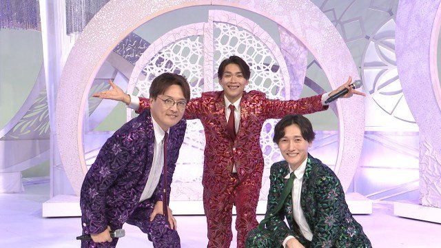 12日放送『徳光和夫の名曲にっぽん』に出演する（左から）酒井一圭＆後上翔太＆白川裕二郎（C）BSテレ東