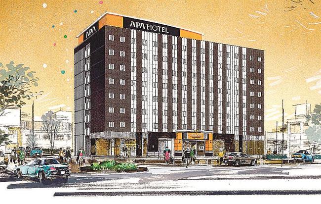 2025年10月に開業予定の「アパホテル鳥取駅前（仮称）」のイメージ図（アパグループ提供）