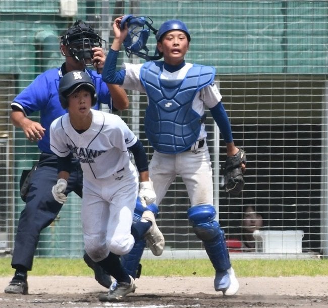青陵－斐川西＝２０２３年７月２４日、江津市民球場