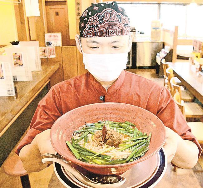 期間限定で復活したドラゴンヌードル＝米子市角盤町４丁目、ゴクうまラーメン太陽軒米子角盤店