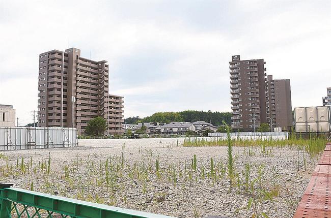 マルイナチュラルガーデン黒田（仮称）の建設予定地＝松江市黒田町