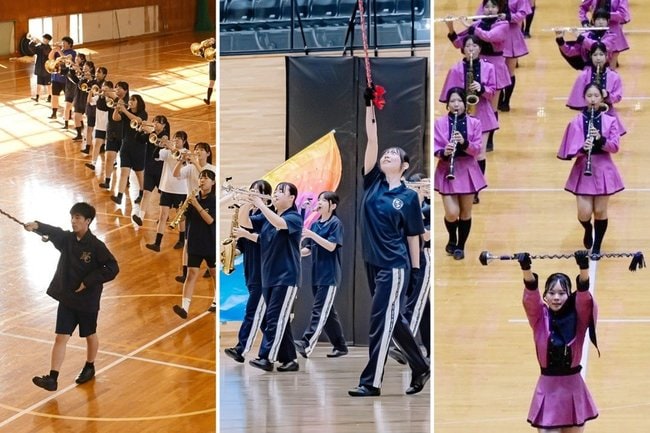 （左から）松江商、出雲北陵、出雲商