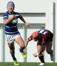 石見智翠館ラグビー 石見智翠館、堅守と圧力に屈し準々決勝敗退 全国高校ラグビー