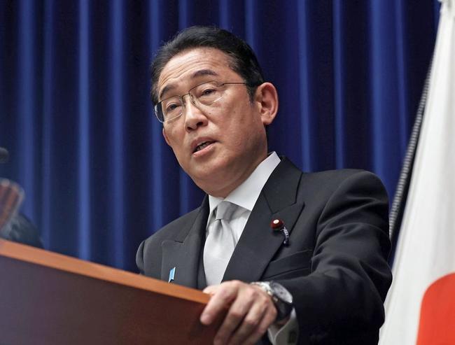 再改造内閣が発足し、記者会見する岸田首相＝９月１３日、首相官邸（代表撮影）
