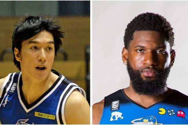 ハッサン・マーティン（右）と山下泰弘