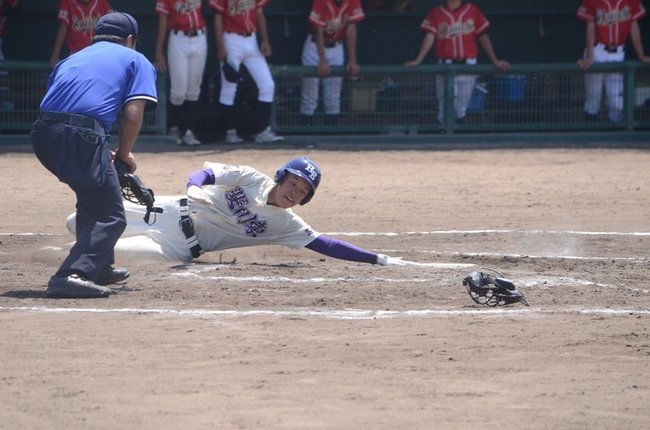 斐川東―松江一＝２０２３年７月２４日、浜田市野球場