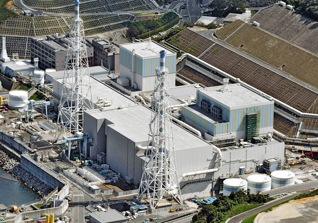 中国電力島根原発２号機（手前）。奥は１号機‖松江市鹿島町片句