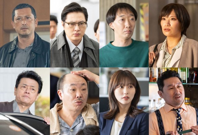 ドラマ9『刑事、ふりだしに戻る』の出演者(C)「刑事、ふりだしに戻る」製作委員会
