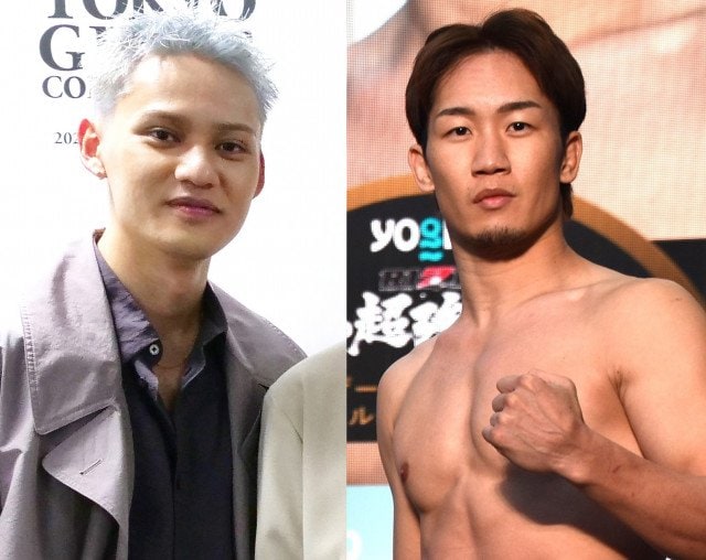 朝倉未来(右)とコムドットがYouTube初コラボ ひゅうが(左)をBreakingDownに勧誘 (C)ORICON NewS inc.