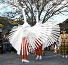 特別披露された「津和野弥栄神社の鷺舞」