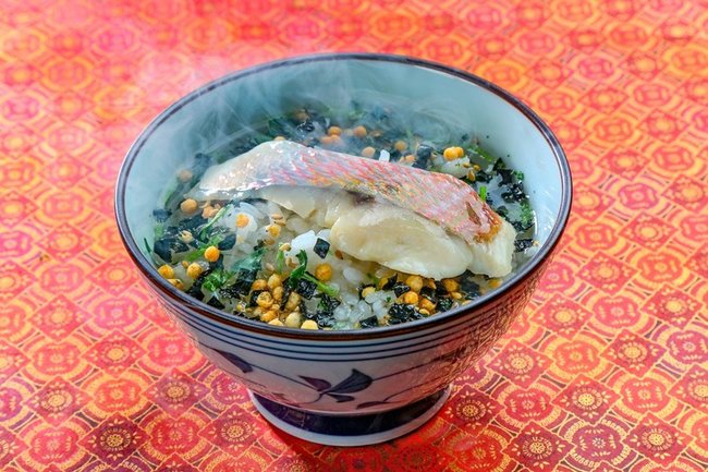 エアージャパンの機内食として提供される「めで鯛茶漬け」（日本海提供）