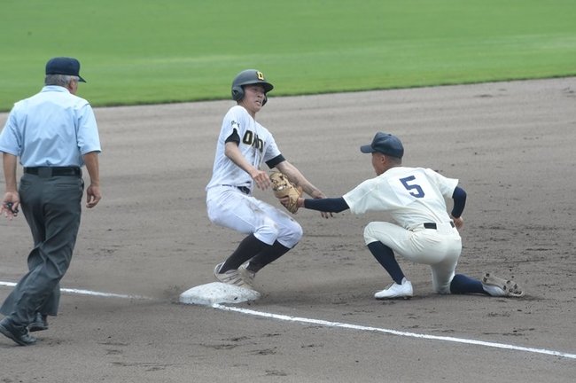 出雲商業－大田＝２０２３年７月１５日、県立浜山公園野球場