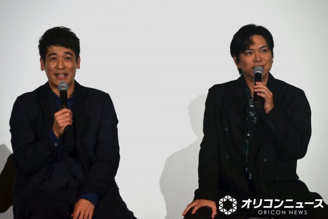 火9ドラマ『新東京水上警察』（毎週火曜　後9：00）トークイベントに出演した（左から）佐藤隆太、加藤シゲアキ （C）ORICON NewS inc.