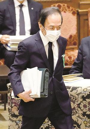 衆院議運委で所信聴取に臨む次期日銀総裁候補の植田和男氏＝２４日午前