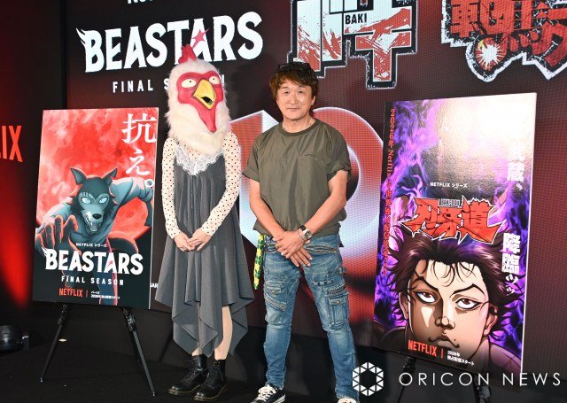父娘で互いにリスペクトを語った（左から）板垣巴留氏、板垣恵介氏 （C）ORICON NewS inc.