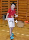 練習に励む竹田悠希君＝出雲市上塩冶町、上塩冶スポーツセンター