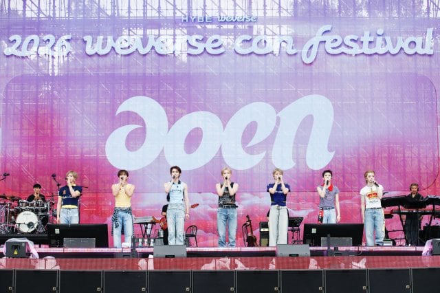 『2026 Weverse Con Festival』に出演したaoen(C)2026 Weverse Con Festival