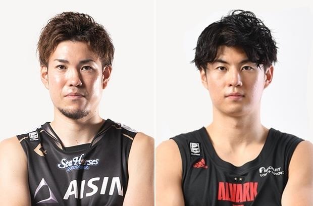 金丸晃輔（左）と安藤誓哉