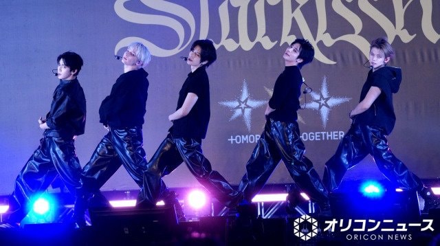 日本3rdアルバム『Starkissed』の発売記念のショーケースを開催したTOMORROW X TOGETHER （C）ORICON NewS inc.