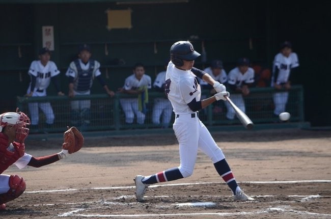 広瀬－大田一＝２０２３年７月２４日、浜田市野球場