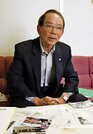 木次鉄道部の初代鉄道部長だった時代を振り返る野室郁夫さん＝鳥取県米子市弥生町