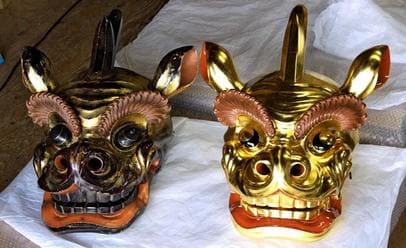 獅子頭制作 技術受け継ぐ 重要無形民俗文化財「麒麟獅子舞」 八頭の