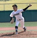 【１回戦・浜田―光】８回途中を３失点にまとめた浜田の先発・波田瑛介‖広島県三次市、みよし運動公園野球場