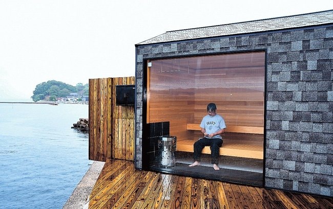 宍道湖の様子を眺めながら楽しめるフィンランド式サウナ＝松江市浜佐田町、ｓｕｏｍｉ松江