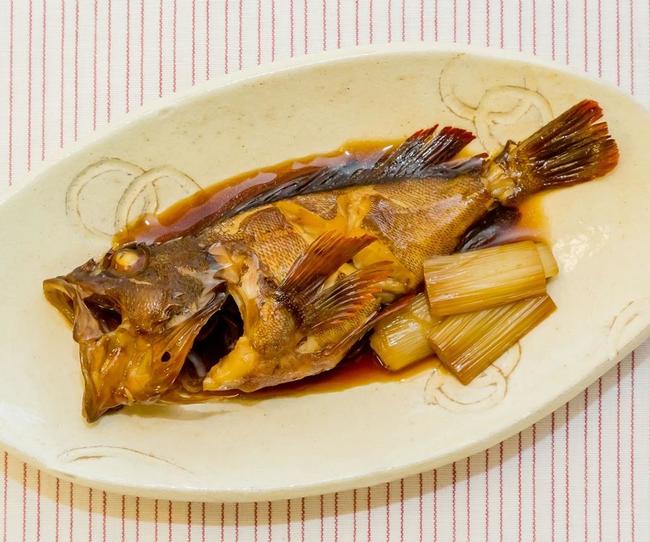 メバルの煮物。糖化を抑えるには焼いたり揚げたりより、煮たり蒸したりがいいという