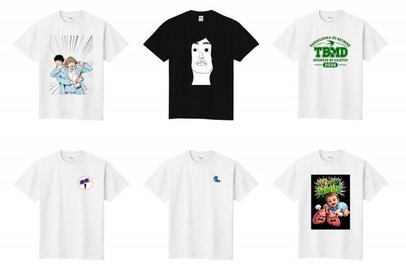 美品♡レアシャツ＊送料込 狐と蝶のグラフィックアートシャツ 今昔 KJ-29071 和柄 和風 きつね