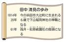 田中　清見の歩み