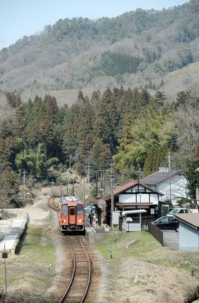 ＪＲ木次線の風景＝島根県奥出雲町馬馳、出雲八代駅