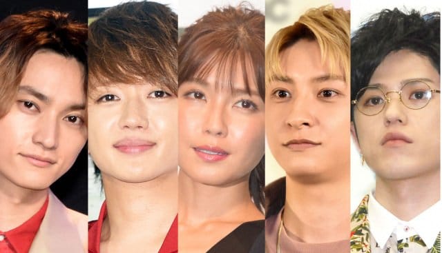 （左から）日高光啓、西島隆弘、宇野実彩子、與真司郎、末吉秀太 （C）ORICON NewS inc.