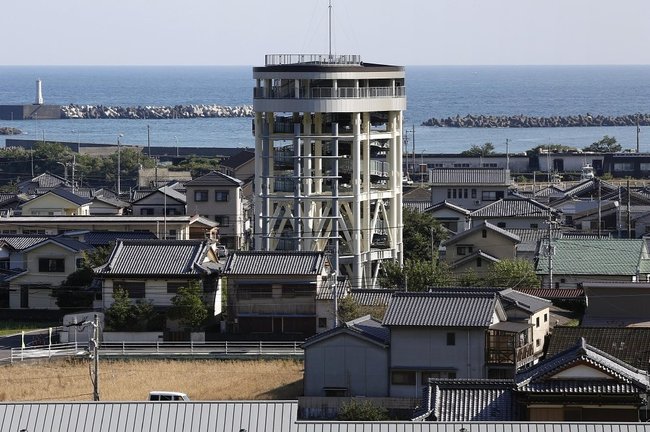 高知県黒潮町に整備された津波避難タワー∥2024年10月