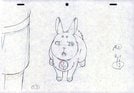 カンナをいざなう神使のウサギの原画