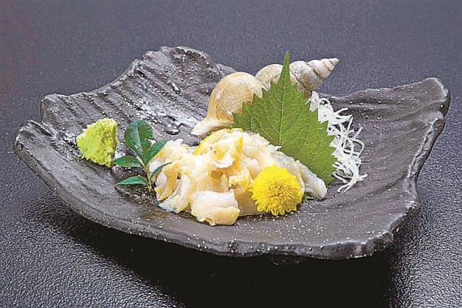 白バイ貝のお造り
