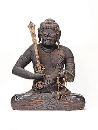 不動明王坐像(平安時代、松江・千手院蔵)